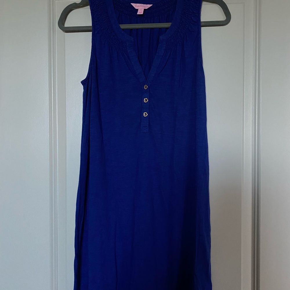 Lilly Pulitzer Sleeveless Blue Polo Tank Top